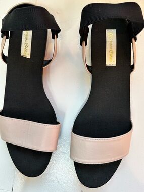 JACQUES COHEN vintage sling back flat sandal leather toe strap, women’s size 10